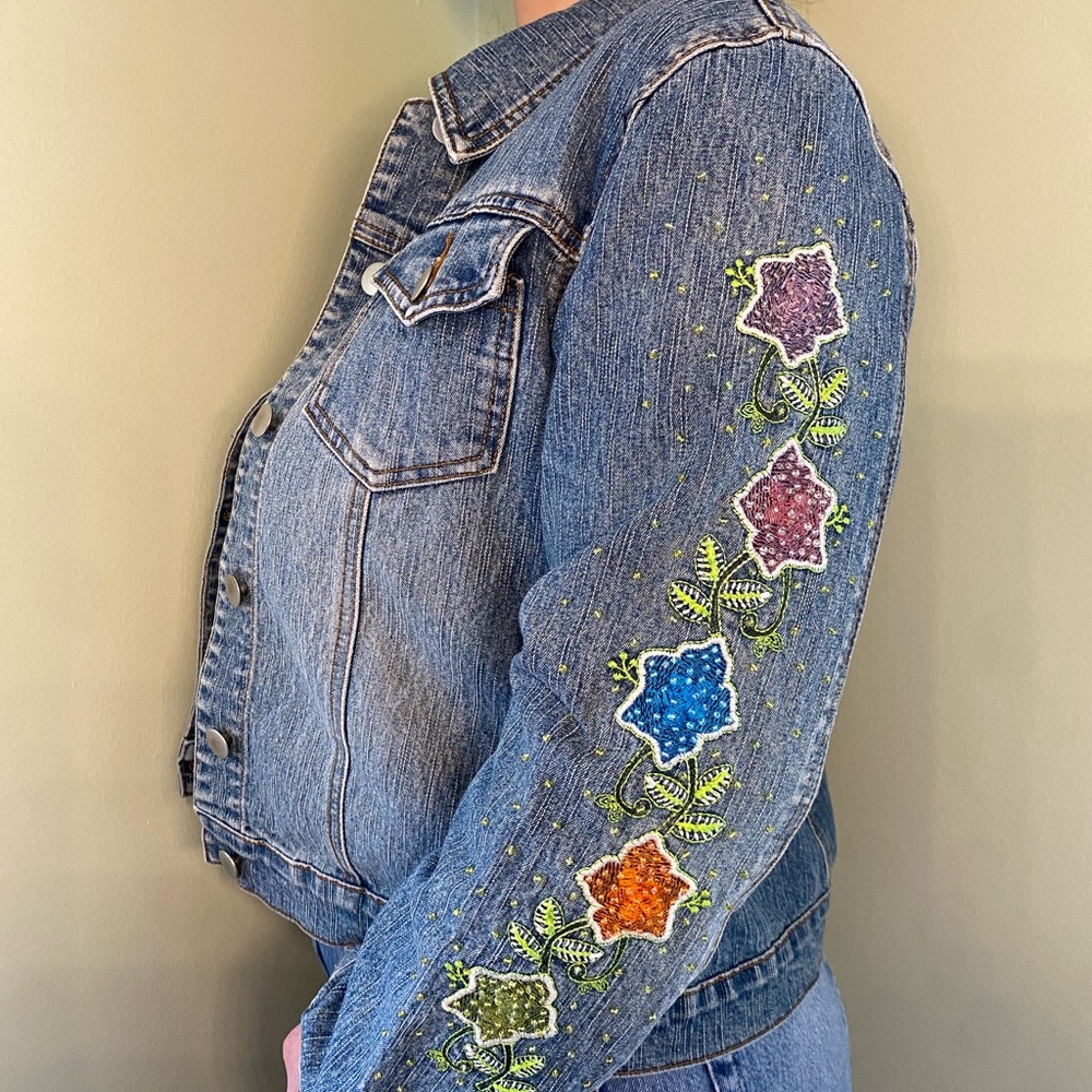 Embroidered Denim Jacket